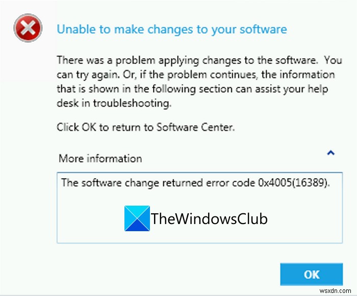 Sửa mã lỗi 0x4005 (16389) khi nâng cấp Windows 