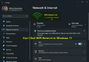 Tùy chọn WiFi không hiển thị trong Windows 11 