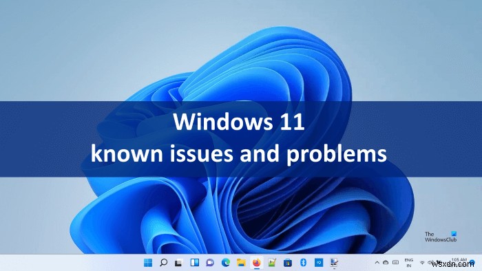Các vấn đề và sự cố đã biết của Windows 11 