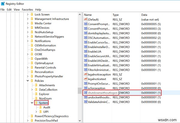 Loại bỏ nút Nguồn hoặc Tắt máy khỏi Màn hình đăng nhập, Menu Bắt đầu, menu WinX trong Windows 11/10 