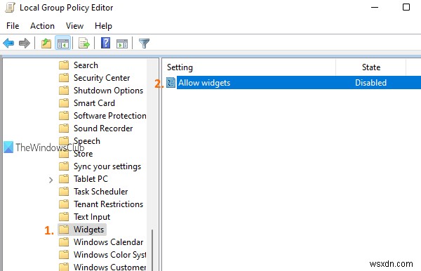 Cách tắt Widget trong Windows 11 bằng Registry hoặc Group Policy Editor 