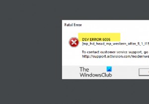Khắc phục COD Warzone Dev Error 6036 khi khởi động 