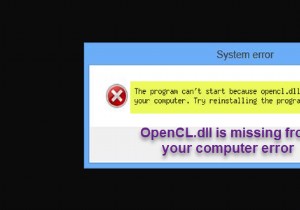 Sửa lỗi OpenCL.dll bị thiếu hoặc không tìm thấy trên máy tính của bạn 