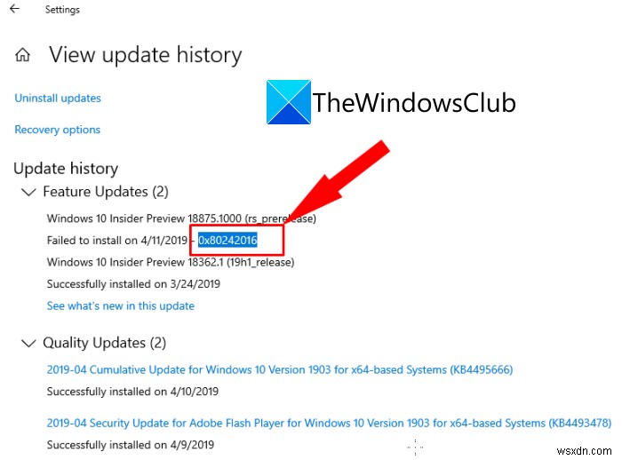 Cách khắc phục lỗi Windows Update 0x80242016 