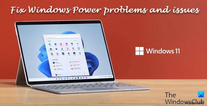 Khắc phục các sự cố và sự cố Nguồn thường gặp trong máy tính xách tay Windows 