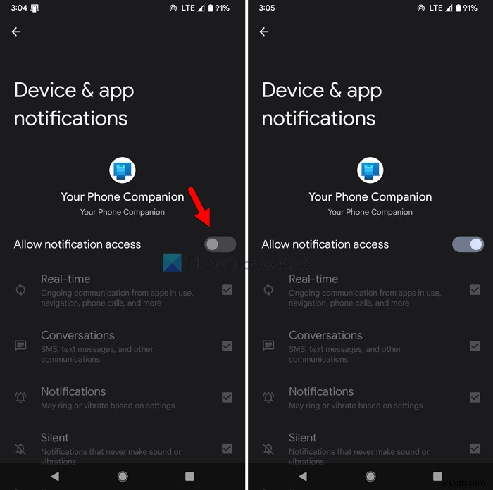 Cách nhận thông báo Android trên Windows 11/10 