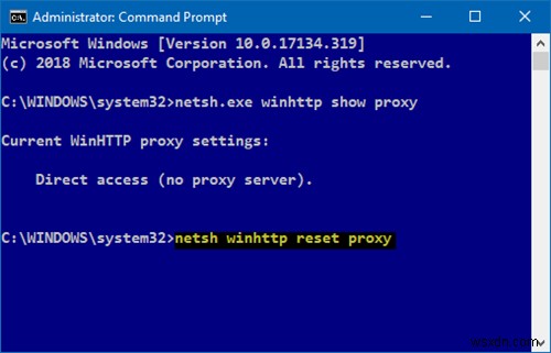 Cách tìm và đặt lại Cài đặt Máy chủ Proxy WinHTTP trong Windows 11/10 