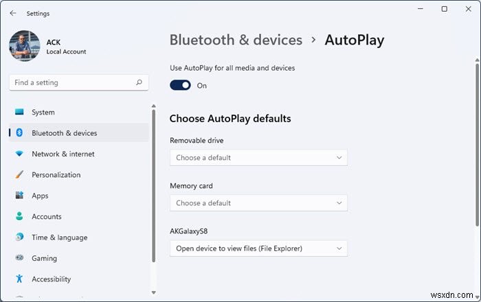 Cách bật hoặc tắt AutoPlay trong Windows 11/10 