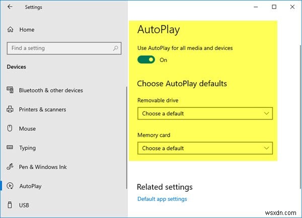 Cách bật hoặc tắt AutoPlay trong Windows 11/10 