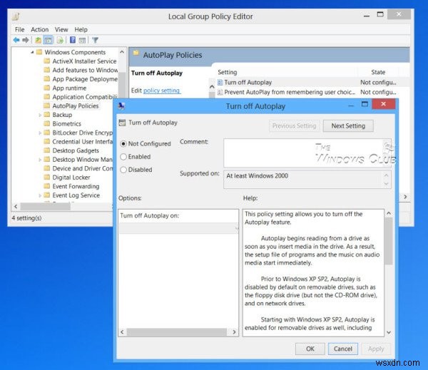 Cách bật hoặc tắt AutoPlay trong Windows 11/10 