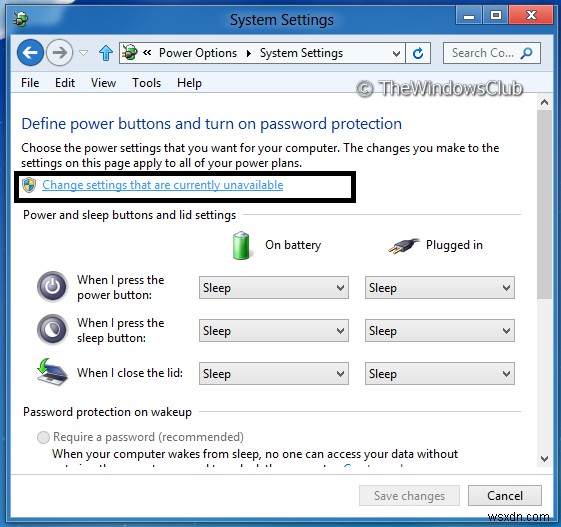 Cách tắt đăng nhập sau Sleep trong Windows 11/10 