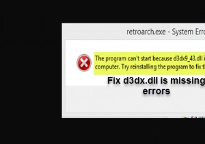 Sửa lỗi tệp d3dx dll bị thiếu trong Windows 11/10 