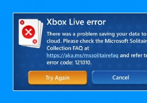 Sửa lỗi Xbox Live 121010 khi chơi Microsoft Solitaire Collection 