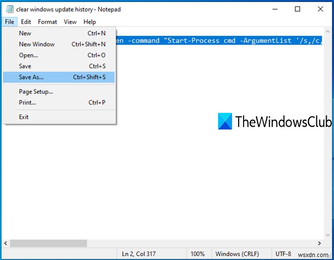 Cách xóa Lịch sử cập nhật Windows trong Windows 11/10 