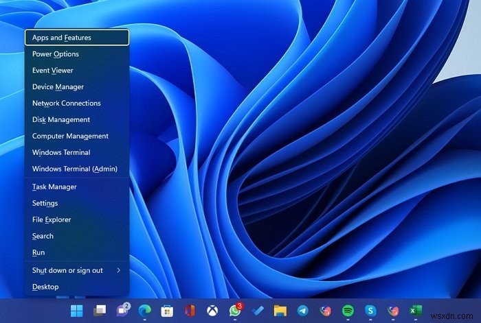 Menu WinX là gì và Cách mở menu trong Windows 11? 