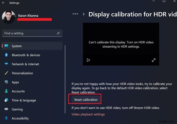 Cách hiệu chỉnh màn hình cho video HDR trong Windows 11/10 