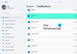 Cách tắt thông báo ứng dụng Lịch trong Windows 11/10 