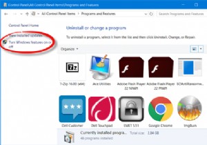Bật hoặc Tắt các tính năng của Windows; Quản lý Windows Các tính năng tùy chọn trong Windows 11/10 