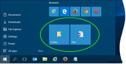 Cách ghim tệp hoặc thư mục vào Start Menu trong Windows 11/10 