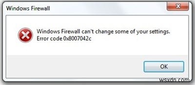 Sửa lỗi 0x8007042c cho Windows Update hoặc Firewall 