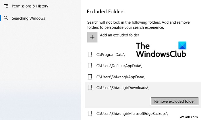 Cách ẩn tệp và thư mục khỏi kết quả tìm kiếm trong Windows 11/10 