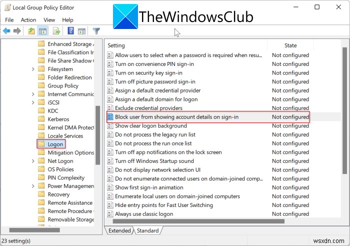 Cách xóa địa chỉ email khỏi màn hình Đăng nhập trong Windows 11/10 