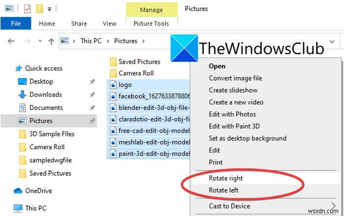 Cách xoay hàng loạt hình ảnh trong Windows 11/10 