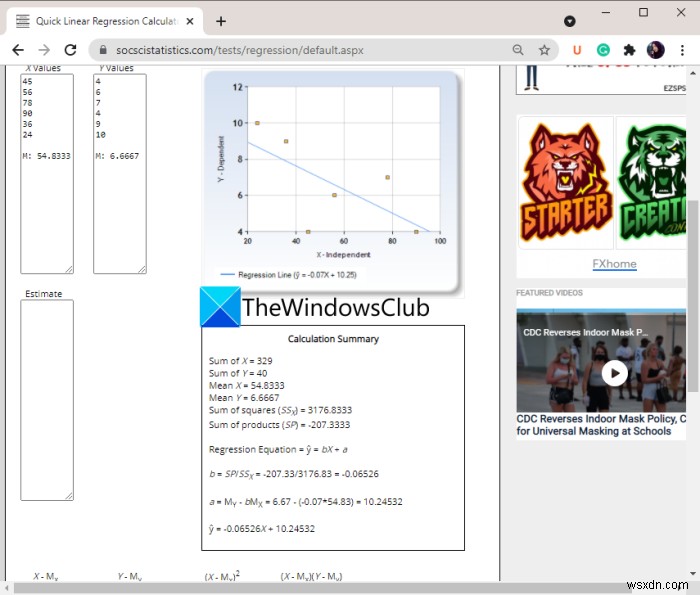 Cách thực hiện Phân tích hồi quy trong Windows 11/10 