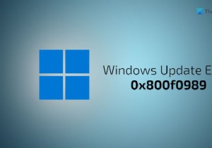 Sửa lỗi cập nhật Windows 0x800f0989 