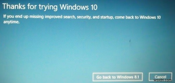Cách khôi phục hoặc quay lại từ Windows 11 sang Windows 10 