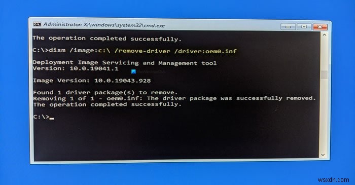 Cách gỡ cài đặt trình điều khiển bằng Command Prompt trong Windows 11/10 