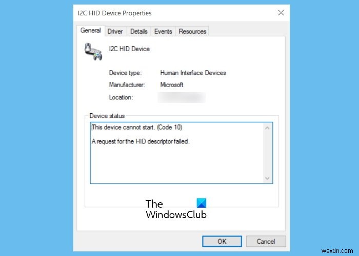 Sửa lỗi Touchpad Thiết bị này không thể khởi động (Mã 10) trên Windows 11/10 