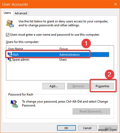Cách thay đổi người dùng Chuẩn thành tài khoản Quản trị viên và ngược lại trong Windows 11/10 
