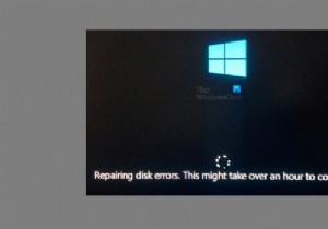 Windows bị kẹt khi Sửa lỗi đĩa, Quá trình này có thể mất một giờ để hoàn thành 
