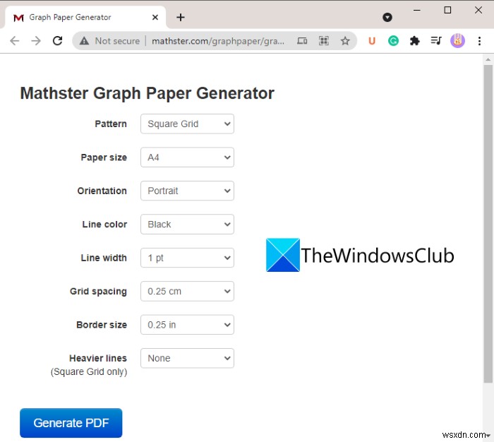 Cách tạo Graph Paper trong Windows 11/10 