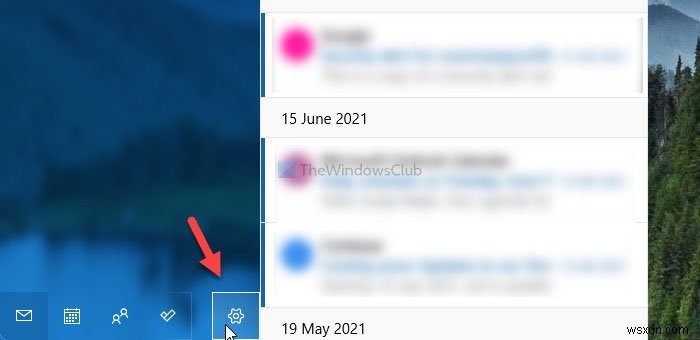 Cách đăng xuất khỏi tài khoản email trong ứng dụng Thư trong Windows 11 