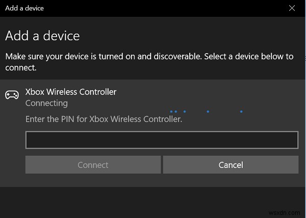Bộ điều khiển Xbox One không dây yêu cầu mã PIN cho Windows 11/10 