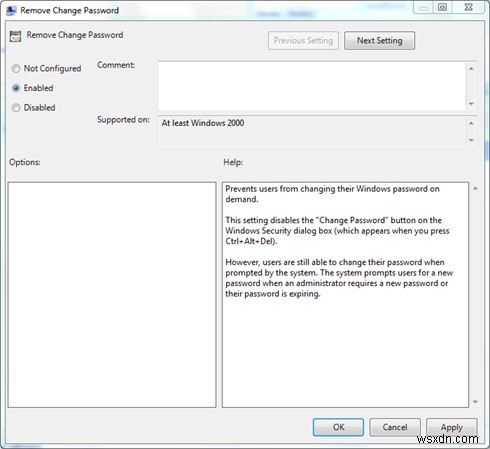 Tùy chỉnh Ctrl + Alt + Del Tùy chọn màn hình bằng Group Policy hoặc Registry trong Windows 11/10 