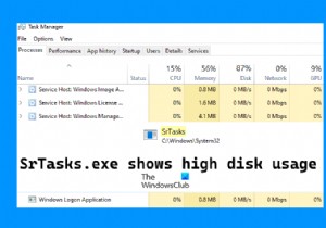 Khắc phục sự cố trong nền bảo vệ hệ thống SrTasks.exe Sử dụng đĩa cao trong Windows 11/10 
