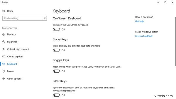 Tùy chọn và cài đặt bàn phím ảo Windows trong Windows 11/10 