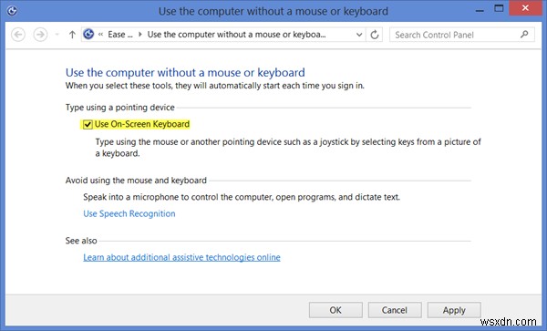 Tùy chọn và cài đặt bàn phím ảo Windows trong Windows 11/10 