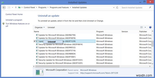 Cách gỡ cài đặt Windows Updates trong Windows 11/10 