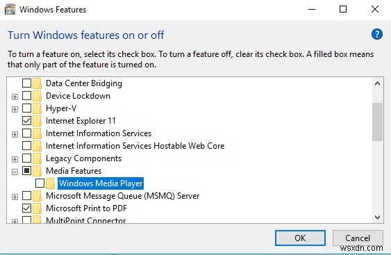 Windows Media Player sẽ không mở trên Windows 11/10 