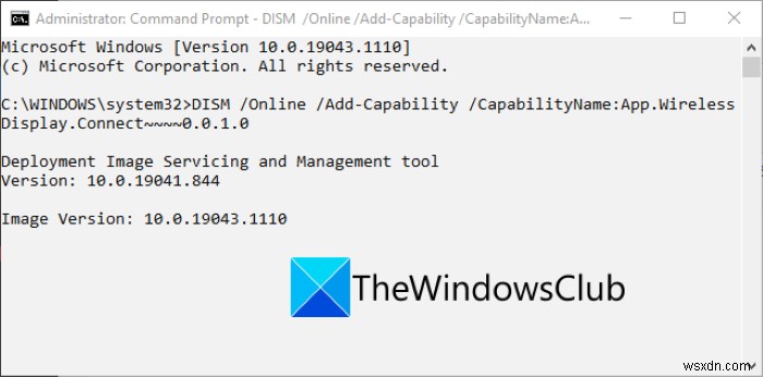 Sửa lỗi Cài đặt Hiển thị Không dây Không thành công trong Windows 11/10 