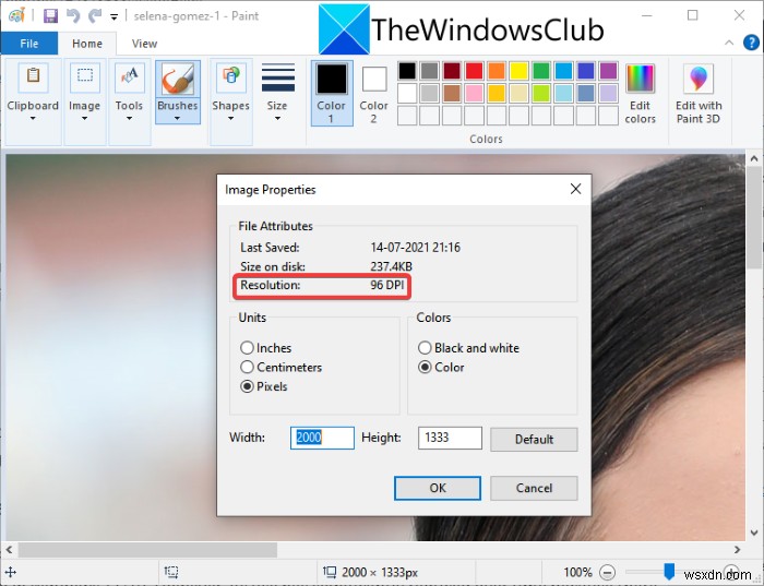 Cách kiểm tra và thay đổi DPI hình ảnh trong Windows 11/10 