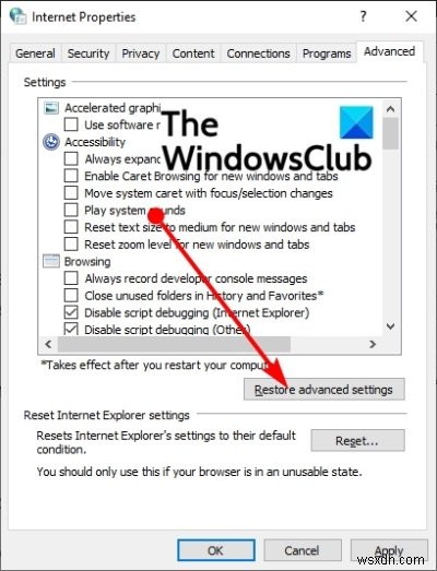 Sửa lỗi INET_E_DOWNLOAD_FAILURE trong Microsoft Edge trên Windows 10 