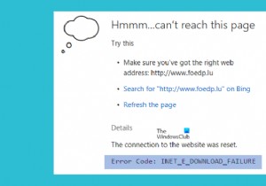 Sửa lỗi INET_E_DOWNLOAD_FAILURE trong Microsoft Edge trên Windows 10 