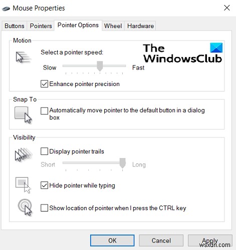 Cách đặt lại cài đặt Chuột về mặc định trong Windows 11/10 