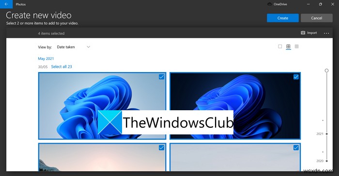 Cách tạo video từ ảnh trong Windows 11 