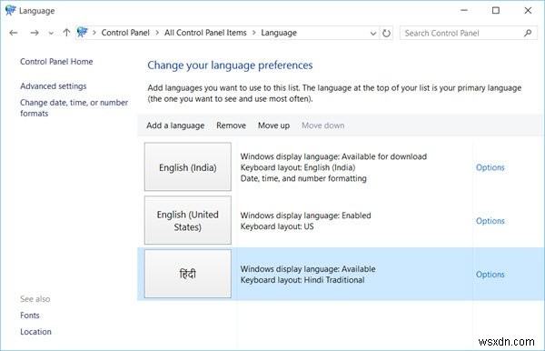 Cách cài đặt và gỡ cài đặt ngôn ngữ trong Windows 11/10 